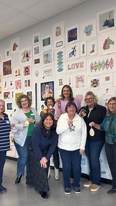 Lita (aka the Nashville Needlepointer) took over Artful Stitches this week! 🎨🪡 Her finishing classes were full of tips, laughs, and gorgeous stitches. Thank you, Lita — we already can’t wait for your next visit! 💖 If you’re interested in attending one of our needlepoint workshops, be sure to check our calendar on our website for upcoming classes! You can visit us at ArtfulStitchesVA.com or call us at 540-732-0018 to register. 💕 Shop online at ArtfulStitchesVA.com or call 540-732-0018 for mor