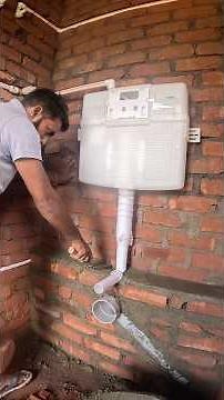 Concealed Cistern Installation Full Process 🔥 | Inlet, Outlet & Drainage #Shorts