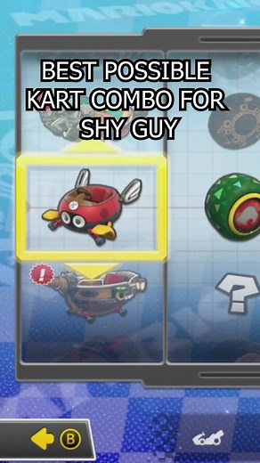 THE BEST POSSBILE KART COMBO FOR SHY GUY IN MARIO KART 8 DELUXE (respodning to @olivehead666) #nintendo #ShyGuy #mariokart #mariokart8deluxe