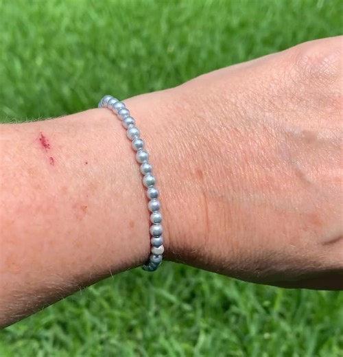 Silver Hematite Magnetic Bracelet/ankle Bracelet for Women, Magnetic Clasp Bracelet - Etsy