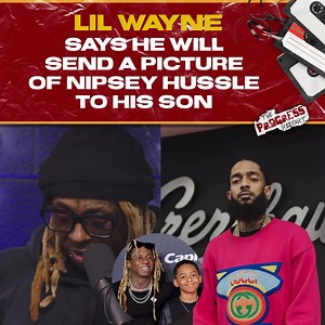 2.7K views · 34 reactions | During an interview on #AllTheSmoke podcast #LilWayne answered a call from his son, Kam, and sent him a photo of #NipseyHussle to him and Nipsey’s son on the ATS mural #TPRMediaGroup #TheProgressReport | The Progress Report | Facebook