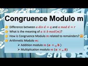 Congruence Modulo m
