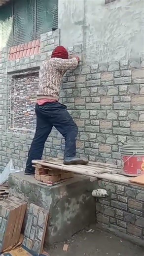 Natural stone wall tile elevation