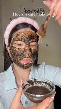 Mascarilla facial con Huevo y Café | skincare natural en casa #skincare #diy #skincareroutine