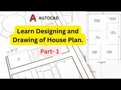 AutoCad 2D House Plan Drawing | Easy Tutorial | Part-1