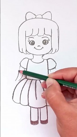 cute girl drawing for beginners #drawing #shorts #viral