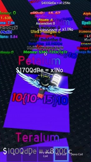 Googology button simulator (10^^^^^10 - 10{{1}}10) #roblox #gaming #numbers
