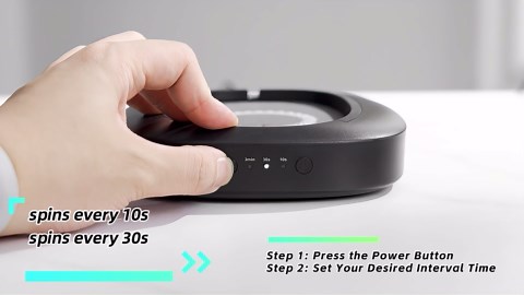 MEKASS Mouse Mover with Adjustable Interval Timer and Ultra-Silent Motor, Mouse Jiggler Simulates Real Mouse Movement, No Need Software, Mouse Jiggers for Keeping Computer Awake(Black)