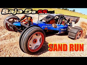 HPI Baja With Paddle Tires on the Sand - Genuine HPI Baja SS, Not A Clone - How Can you Tell a Clone