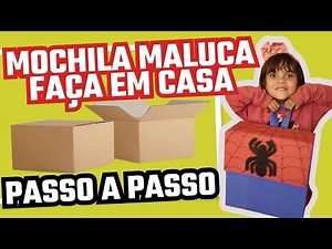 HOW TO MAKE A CRAZY BACKPACK WITH CARDBOARD - CREATIVE CRAFTS #Diy #tutorial beautiful crazy back...
