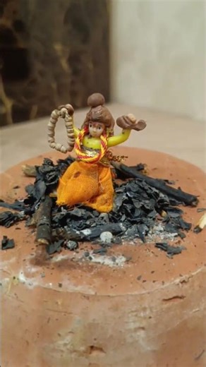 Doll as a Holika | होलिका दहन | #viral #diy #shortvideo #shorts #shortsfeed #youtubeshorts #trending