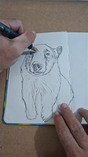 Aiming for Bear, Got a Dog? #animalart #drawing #art #fountainpen