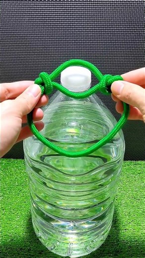 DIY skills| Useful tips to make an easy water bottle handle #diy #skills #tips