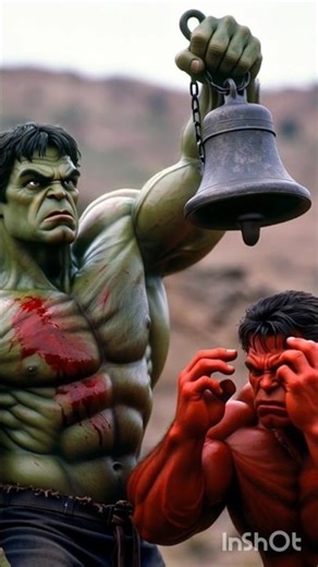 green hulk vs red hulk fight#trending #hulk #emotionalstory