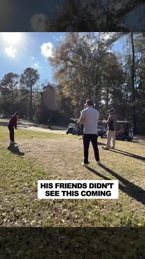 they said duck and cover!! 😂😂#worldsloudestgolfball #reaction #prank #shockd | Shock'd Golf Balls