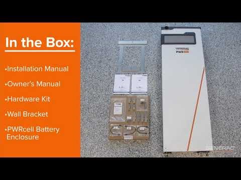 Generac PWRcell Installer Resource Unboxing the Battery