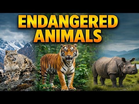 Endangered Animals | Endangered Animals Name | Endangered Wild Animals for Kids