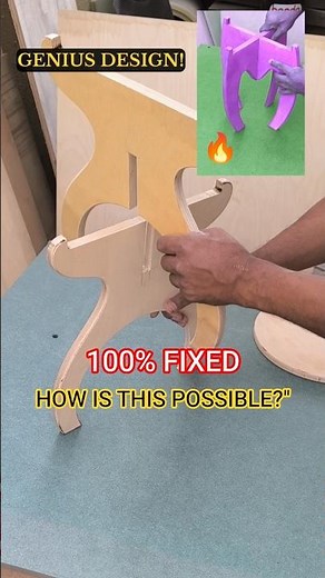 Mind-Blowing Folding Table Hack! 🪵 #shorts #woodworking #diy