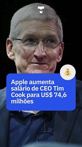 8.7K views · 18 reactions | A Apple aumentou o salário do próprio CEO...