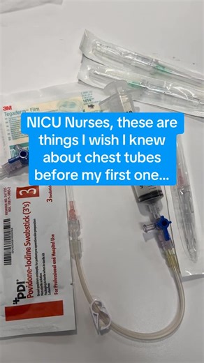 Lisa Houston, RN, MSN, RNC-NIC, C-ELBW on Instagram: "Before a chest tube is ever placed, there’s often a critical step that happens first — needle aspiration to decompress the chest. When a baby has a symptomatic pneumothorax and is unstable, the fastest way to relieve pressure on the lungs and heart is with a needle. That immediate decompression can be lifesaving and buys time for a more controlled chest tube placement. What I wish I knew early on is that once the chest tube is placed, our foc