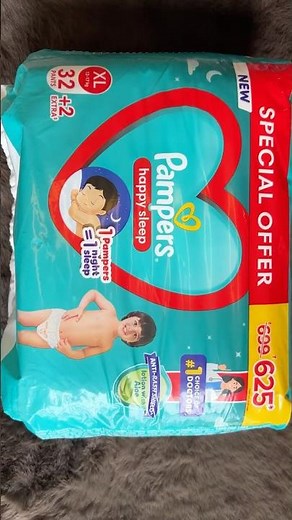 Unwrapping Pampers Happy Sleep Diapers 🍼✨ | XL Size | Special Offer Pack