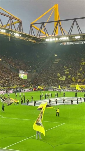 Borussia Dortmund Spieler laufen zum Bundesliga Topspiel gegen HSV ein #bundesliga #dortmund #fans