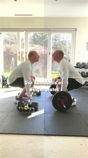 💪Deadlift Without Plates? (Using Dumbbells Instead) | Plates Optional | #homegym Dualbell
