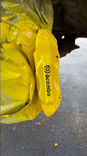 Toyota Tacoma Yellow Brembo Style Calipers DIY | Brake Calipers Paint tutorial!