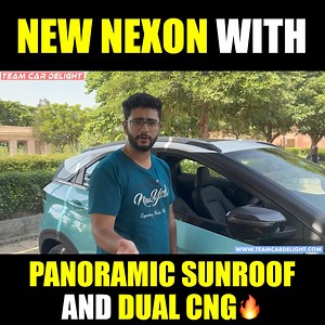 New Nexon with Panoramic Sunroof & Dual CNG🔥 #tata #nexoncng #nexonpanoramicsunroof #nexon2024 | Team Car Delight