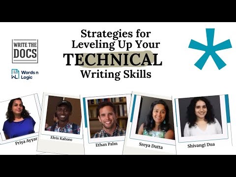 Strategies for Leveling Up Your Technical Writing Skills Video Recording