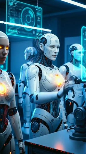 Future Robot Tech: Human Meets Machine! 🤖 AI | viral robot | lab #AI #robotics #science