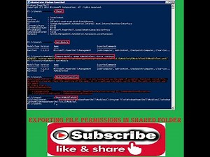 How to export ACL permissions of a shared folder to CSV files