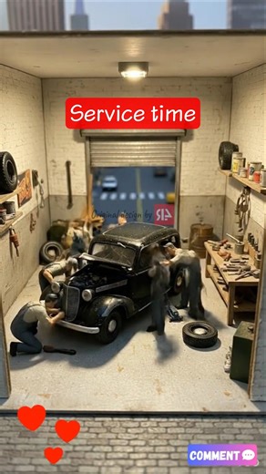 Tiny Mechanics Restore a Vintage Car! 🔧🚗 | Mini Tech #miniatureworld #classicminiature
