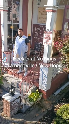 Kalliope on Instagram: "Now we know where to eat on the next Delaware River roadtrip!! Lambertvilke, NJ / New Hope PA. Love this guy!!! #italianfood #newhopepa #lambertvillenj #antiliberal #maga #fyp #foryou #foryoupage #pizza"