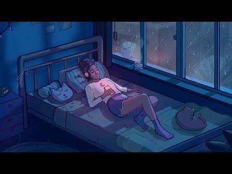lofi sleep, lo-fi rain 💤 beats to relax at night - music for insomnia, anxiety, peaceful dreams