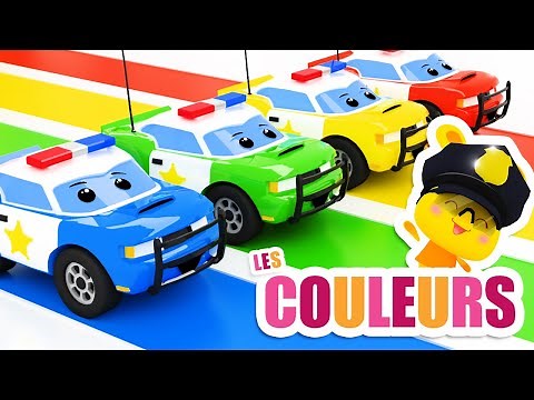 Apprendre les Couleurs avec les voitures de police