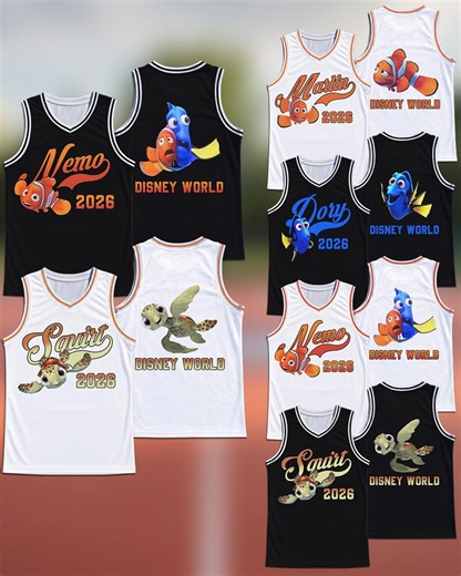 Finding Nemo Tank Top 2026, Personalized Dory Marlin Squirt Jersey, Disney World Family Matching Shirt - Etsy Canada