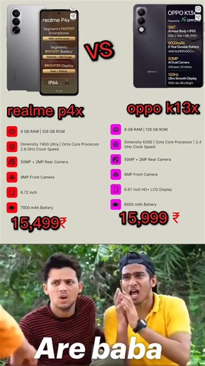 realme p4x 5g vs oppo k13x 5g best compireson reviews unboxing #viral #shorts 💯 💢