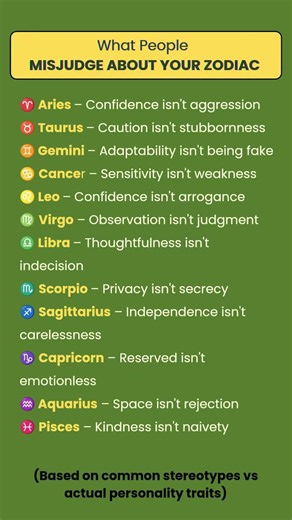What People Misjudge About Your Zodiac
