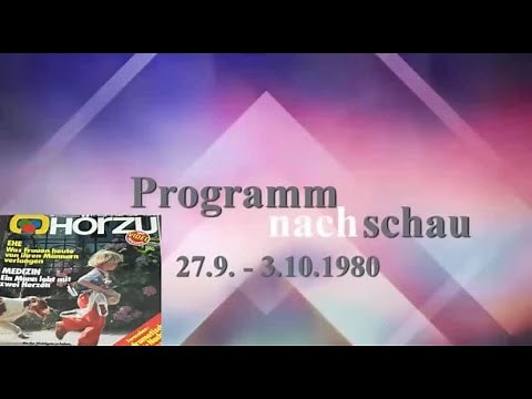 Hörzu 39/80 Von Captain Future bis Aktenzeichen XY | 10.9.2020 | Programmnachschau #1