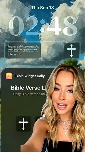 Bible Widget iPhone Lock Screen link in bio