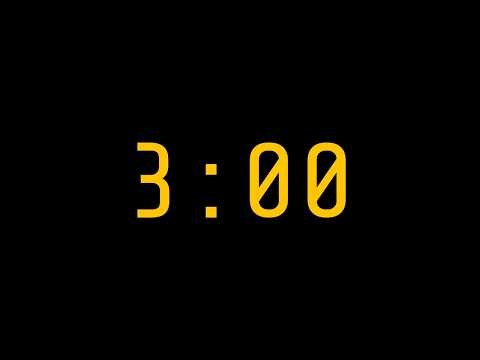 3 Minute Timer with Alarm | Simple Countdown Timer