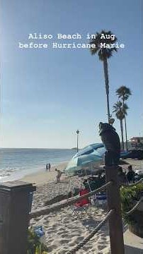 Aliso Beach before vs. after Hurricane Marie #alisobeach #lagunabeach #hurricanemarie #beach