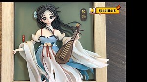 145K views · 10K reactions | Clay Tutorial for an Ancient Girl Holding a Pipa #handi #clayart #clay #claytutorial #handiwork #art #artwork | Handi Work | Facebook