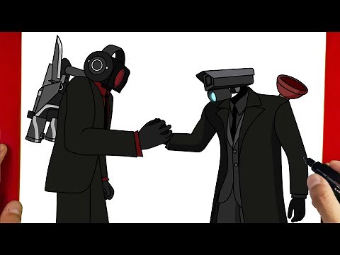 How to Draw Plunger Cameraman and Speaker Man | Skibidi Toilet 66