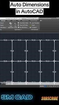 AutoCAD Automatic Dimensioning Hack #autocad #tutorial #architecture