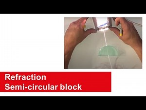 Ray Diagrams Refraction Semi Circular