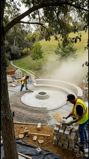 Luxury Outdoor Living Space Transformation | Fire Pit Patio Timelapse
