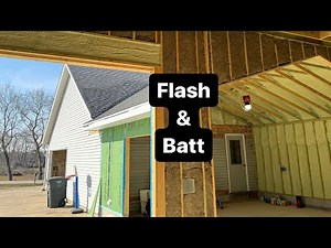 Flash and Batt GARAGE insulation // Rockwool Comfortbatt R15 // Garage Build Ep. 14
