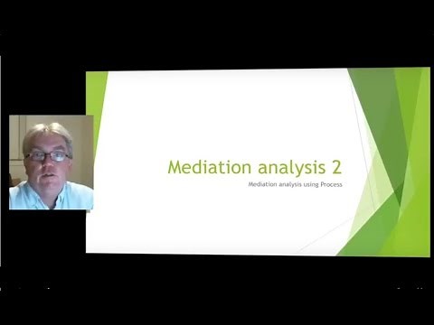 Mediation analysis using process